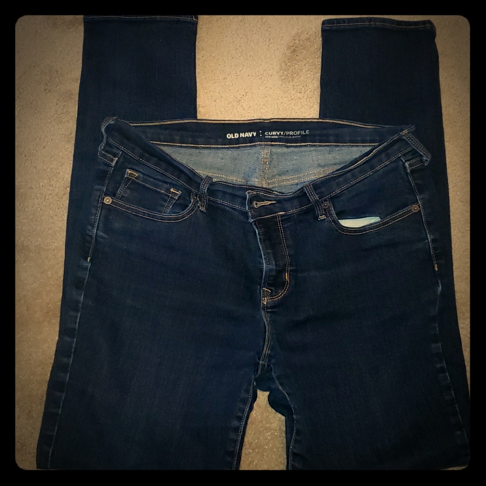 Old Navy Curvy Dark Wash Jeans. Negotiable.